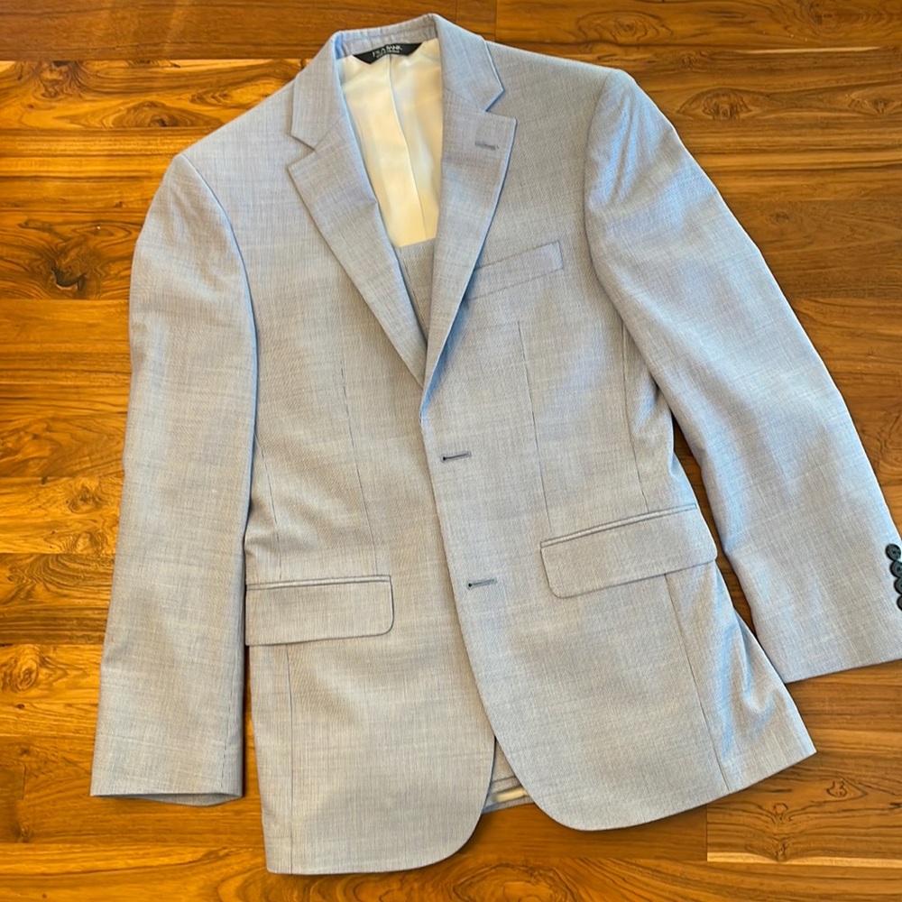 Light blue, light weight Jos A Bank suit